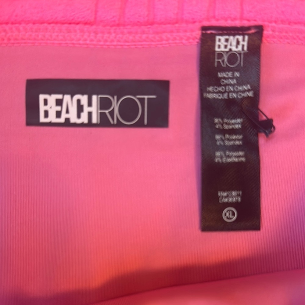 Beach Riot Pink High-Waist Ribbed Bikini Bottom - Picture 4 of 5